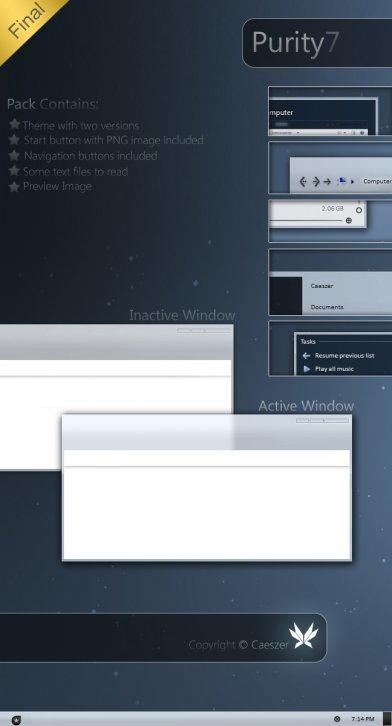 Purity 7 - Темы для Windows 7