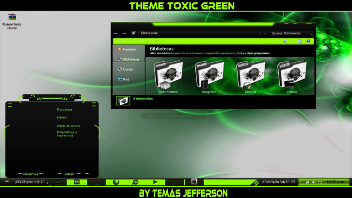 Toxic Green - Темы для Windows XP