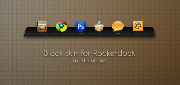 Black - Панели RocketDock