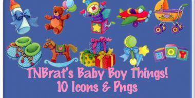 Baby Boy Things Icons