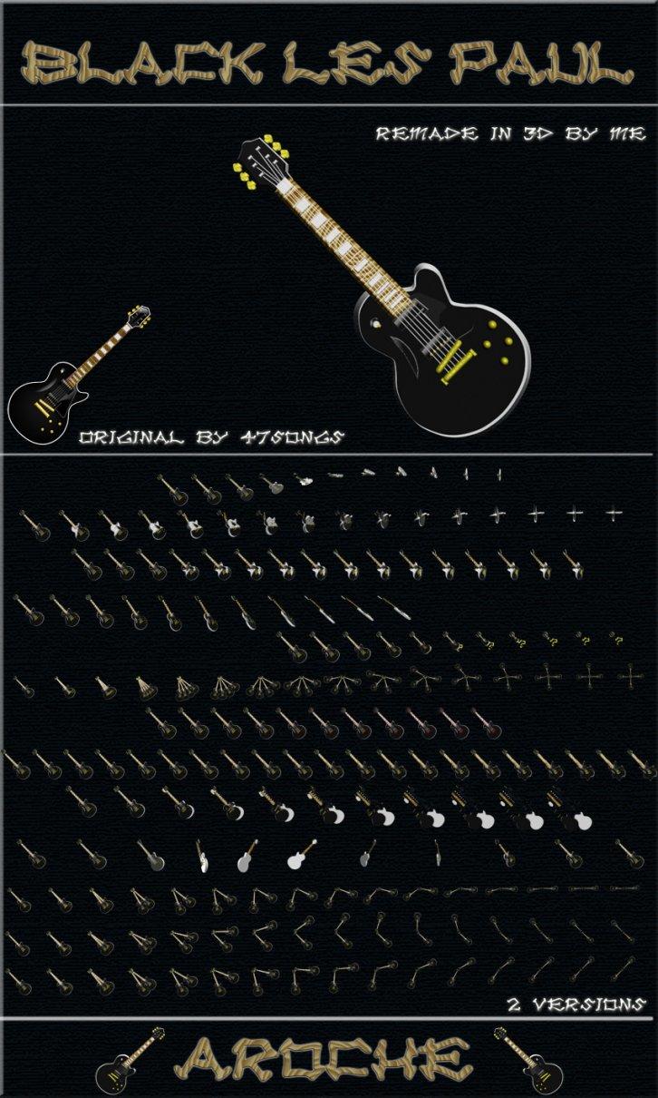 Black Les Paul - Курсоры для CursorFX