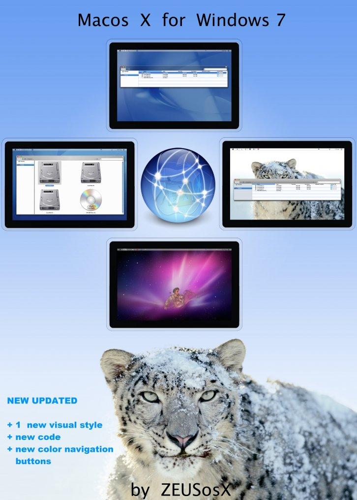 Macos X  for Windows 7 - Темы для Windows 7