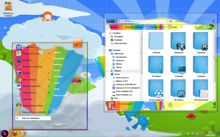 Tema colory - Темы для Windows 7