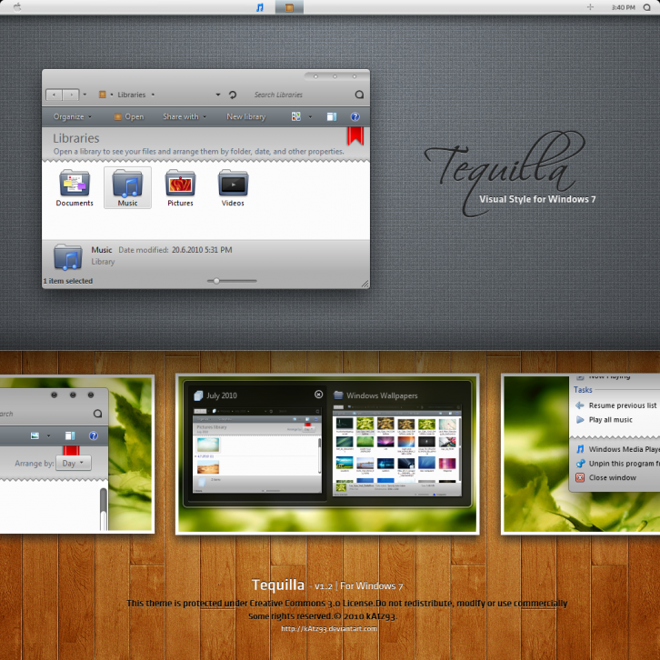 Tequilla - Темы для Windows 7