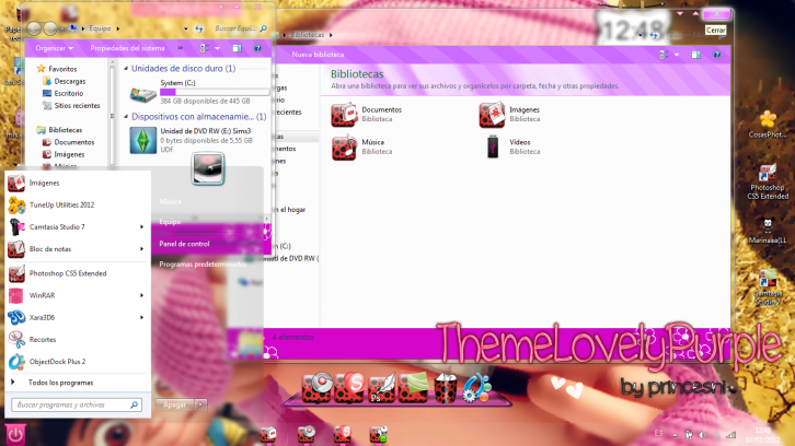 Lovelypurple - Темы для Windows 7