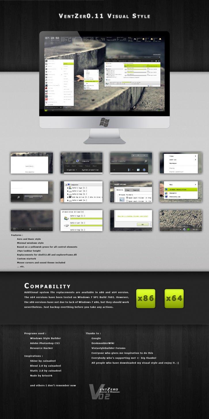 Ventzer - Темы для Windows 7