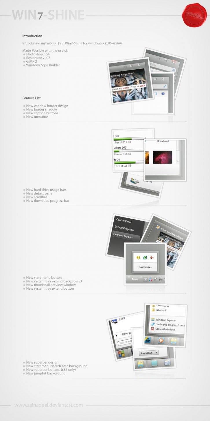 Глянец - Темы для Windows 7