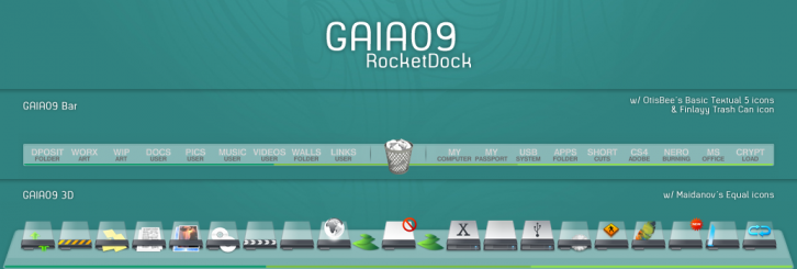 GAIA09 rd - Панели RocketDock