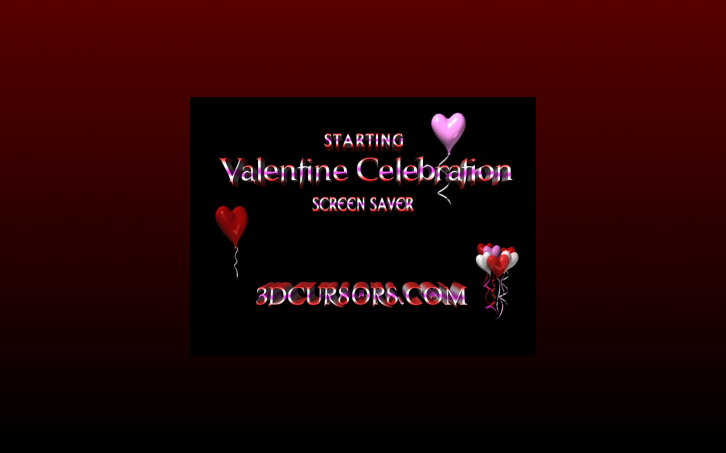 3D Valentine Celebration 3dcursors - Заставки Праздники Даты