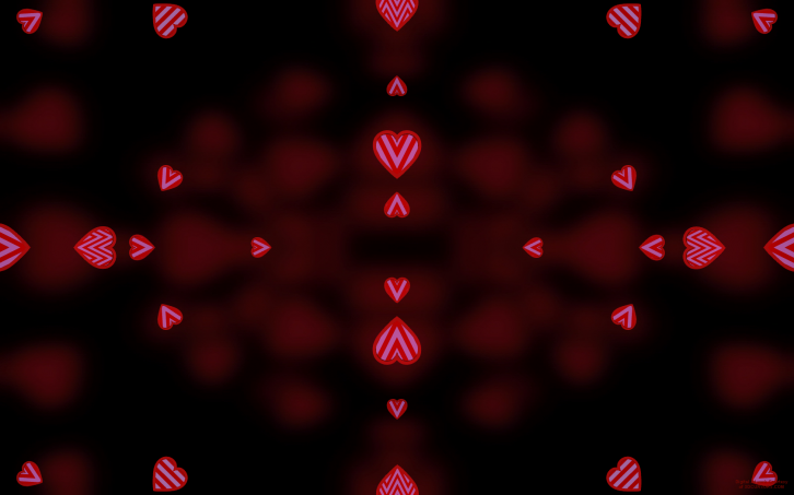 Valentine Kaleidoscope 3dcursors - Заставки Праздники Даты