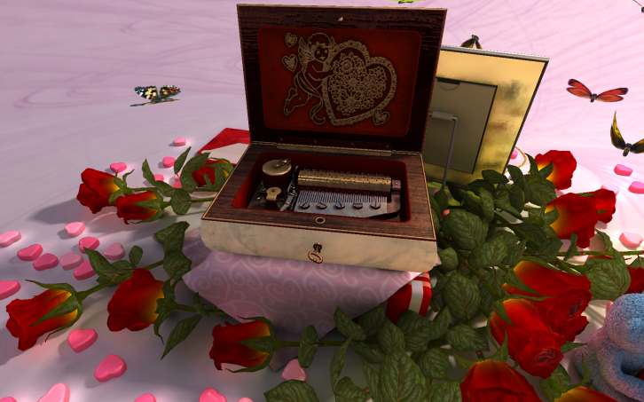 Valentine Musicbox 3D 1.0 - Заставки Праздники Даты