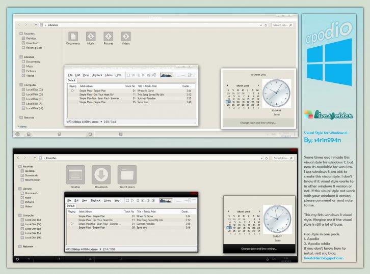 Аpodio - Темы для windows 8