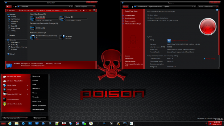 Poison - Темы для windows 8