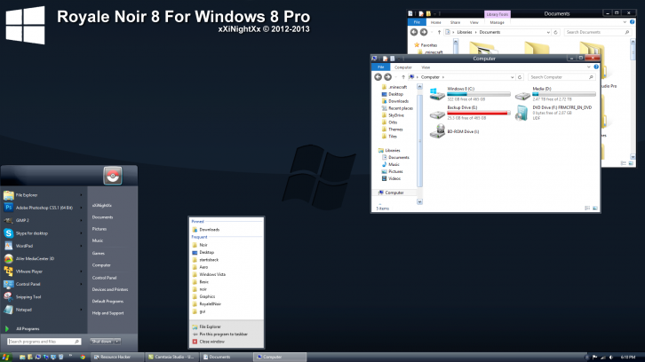 Royale Noir8 - Темы для windows 8