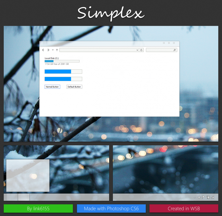 Simplex RC - Темы для windows 8