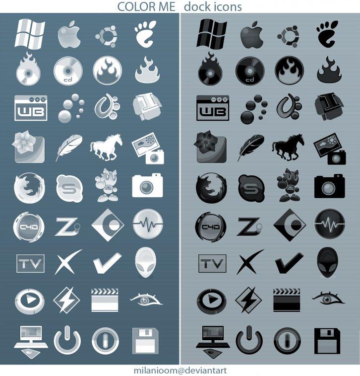 Color Me_dock icons - Иконки для Windows