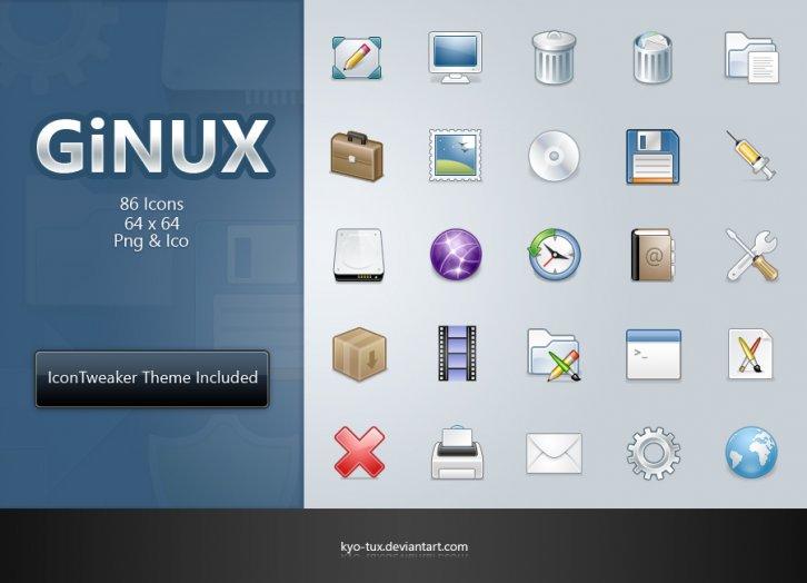 GiNUX - Иконки для Windows