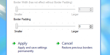 Tiny Windows Borders for Windows 8