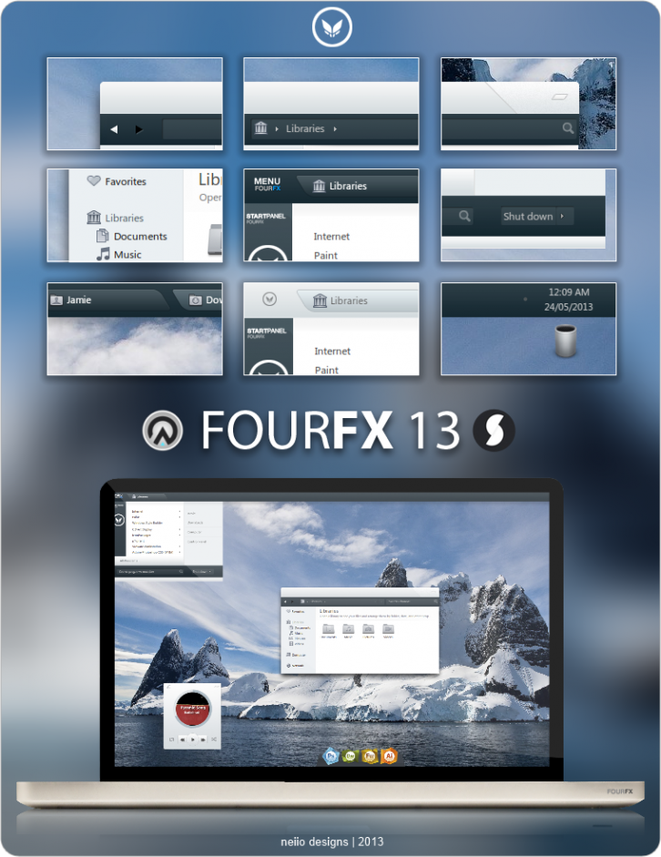 FOURFX 13 for Windows 7 - Темы для Windows 7