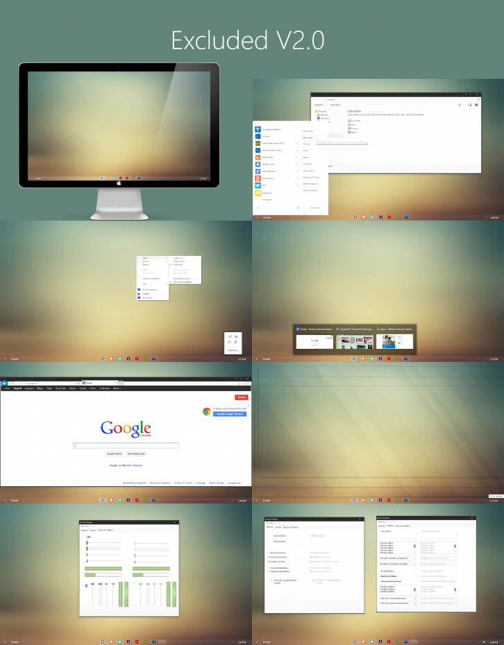 Excluded V2.0 - Темы для Windows 7