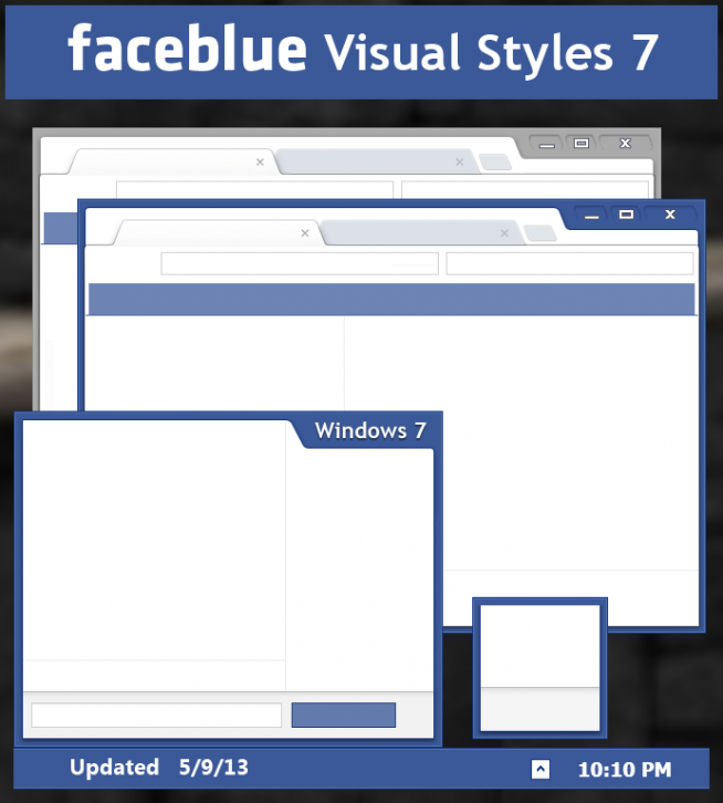 Faceblue - Темы для Windows 7