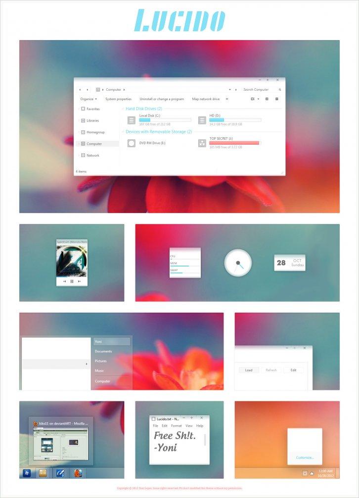 Lucido - Темы для Windows 7
