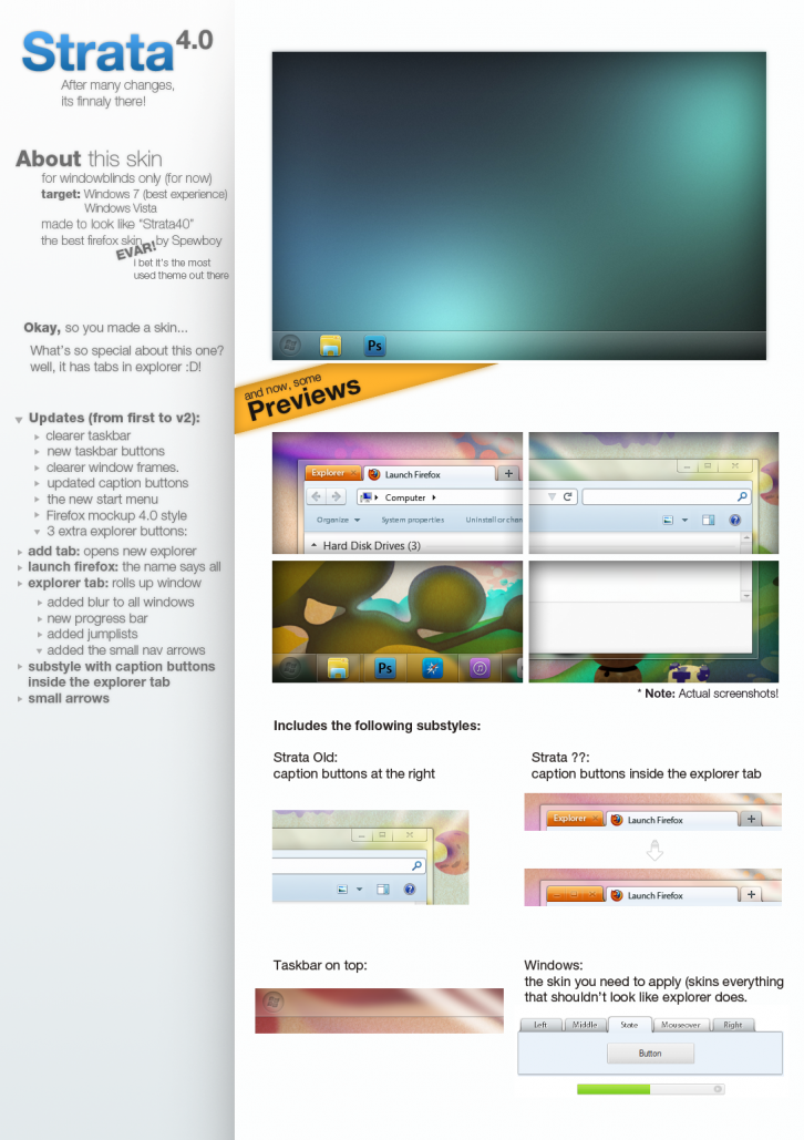 Windows Strata40 - Темы WindowBlinds
