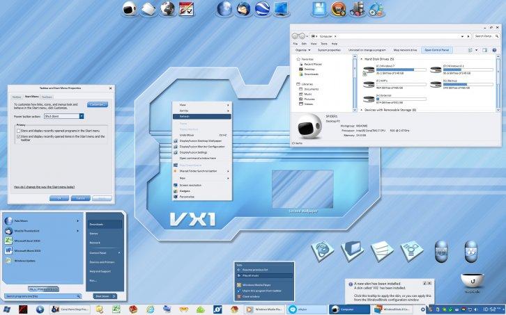 VX1: Windows 7/8 - Темы WindowBlinds