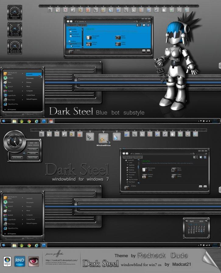 Dark steel wb - Темы WindowBlinds