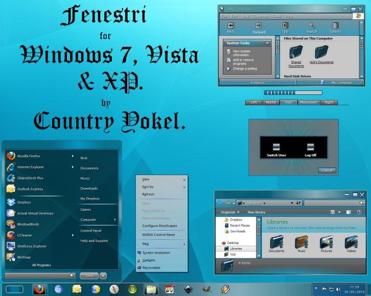 Fenestri - Темы WindowBlinds