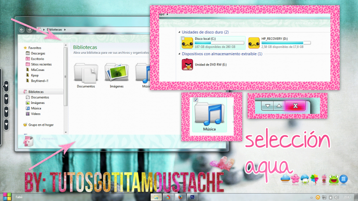 Girly Editado Por Mi - Темы для Windows 7