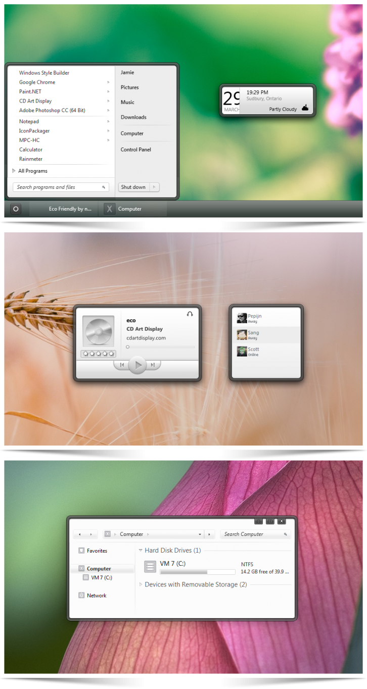 eco - Темы для Windows 7