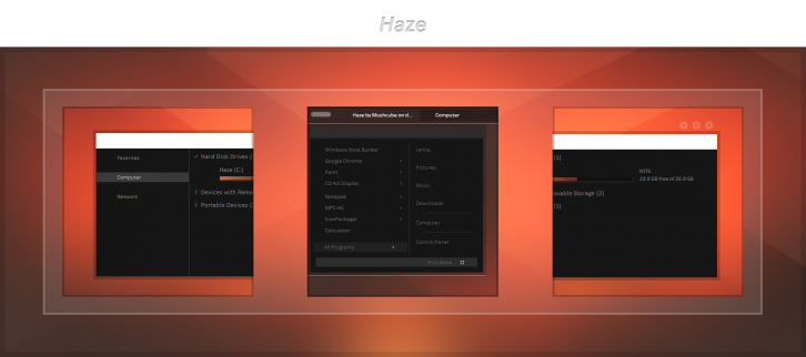 Haze - Темы для Windows 7