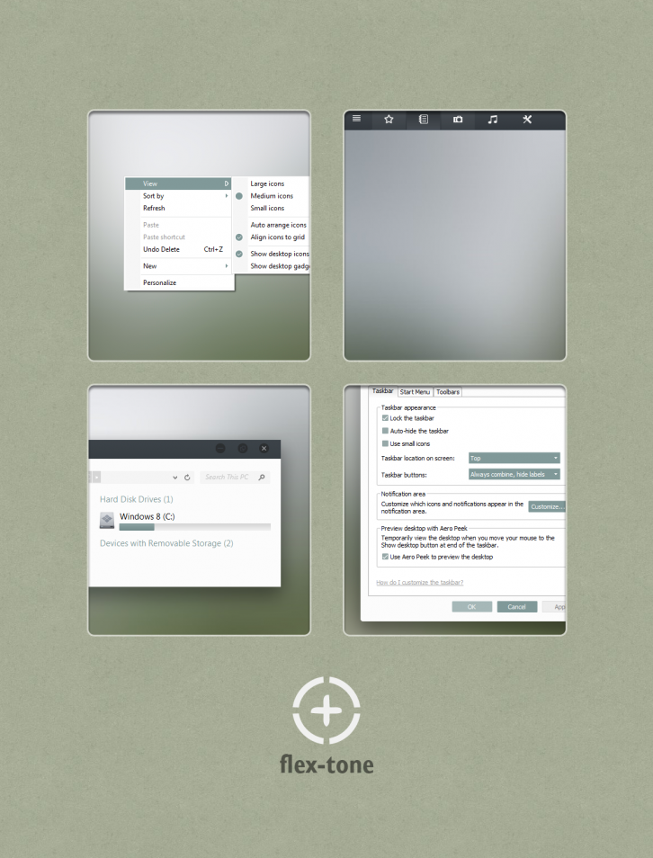 flex-tone Visual Style 8.1 - Темы для windows 8