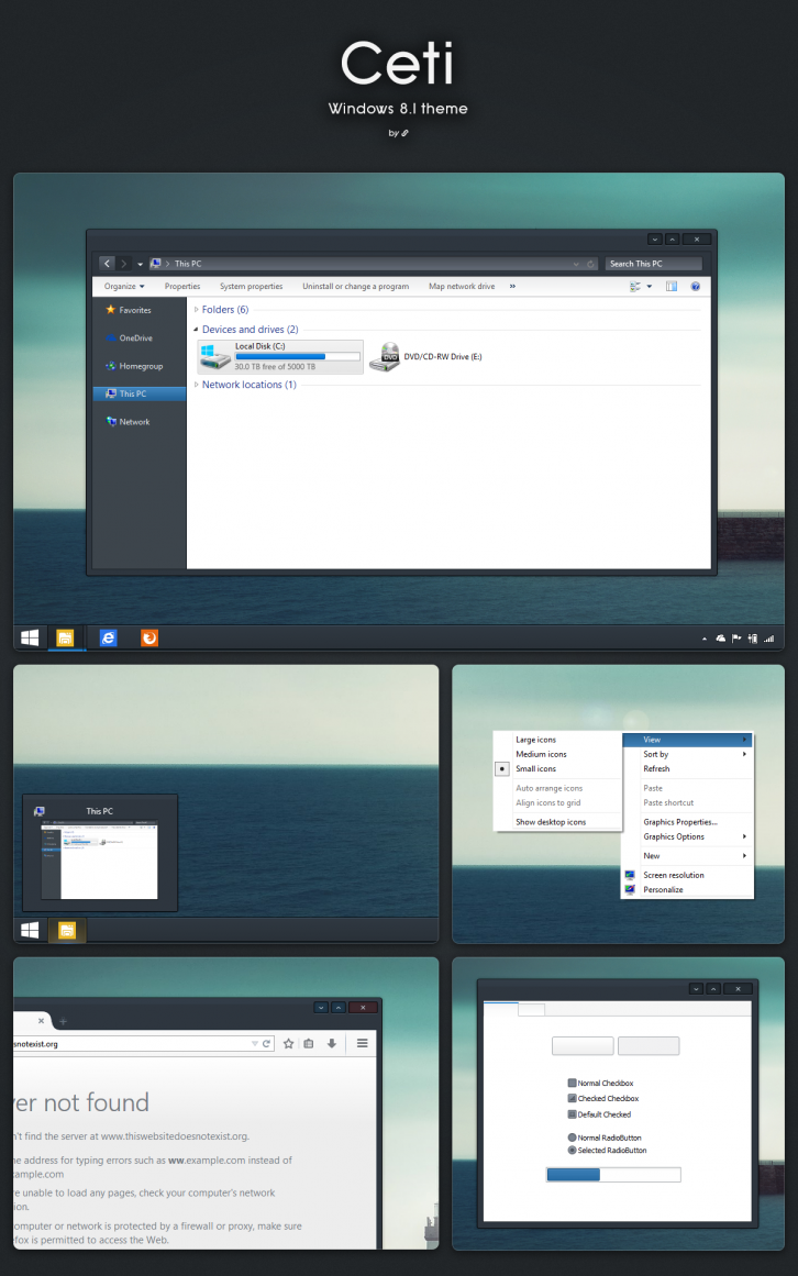 Ceti 8.1 - Темы для windows 8