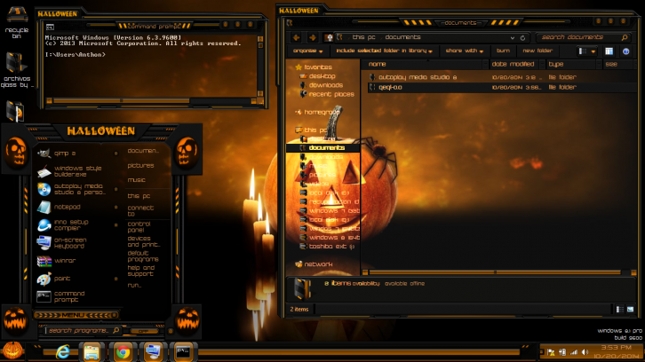 Windows 8.1 theme Halloween - Темы для windows 8