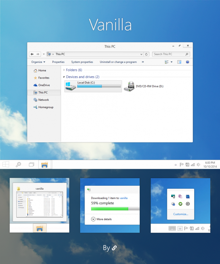 Vanilla - Темы для windows 10