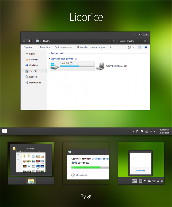 Licorice - Темы для windows 10