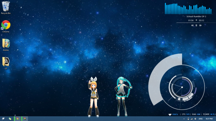 Dancing Vocaloid 1.0 - Rainmeter Скины Темы