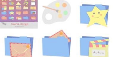 Colorful Morning Icons