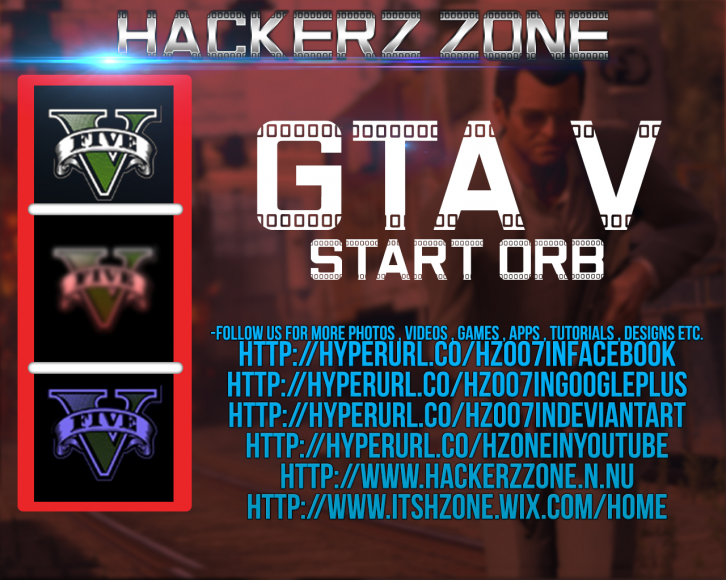 GTA V Start Orb-Hackerz Zone - Кнопка ПУСК темы