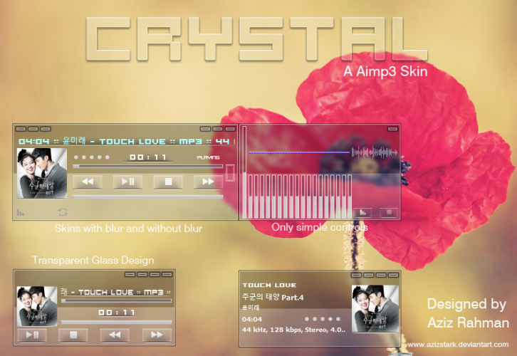 Crystal,The Aimp3 Skin! - AIMP Скины Обложки