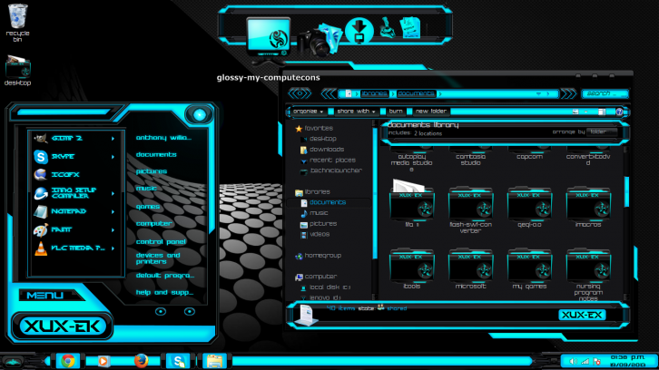 Windows 7 theme Xux-ek - Темы для Windows 7