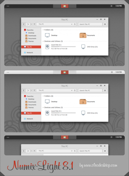 Numix-Light Final Update For Windows 8.1 - Темы для windows 8