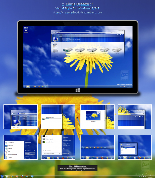 :: Eight Breeze :: for Win 8/8.1 - Темы для windows 8