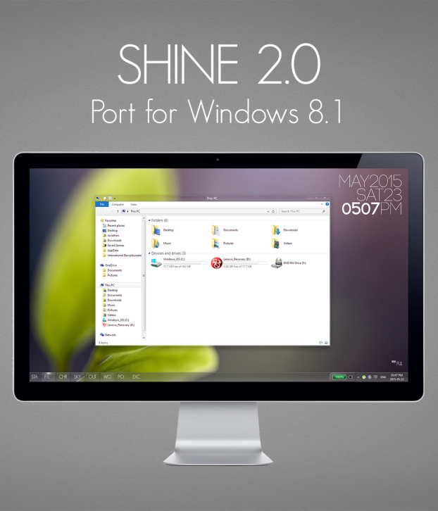 Shine 2.0 for Windows 8.1 - Темы для windows 8