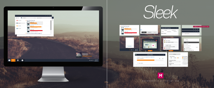 Sleek for 8.1 - Темы для windows 8