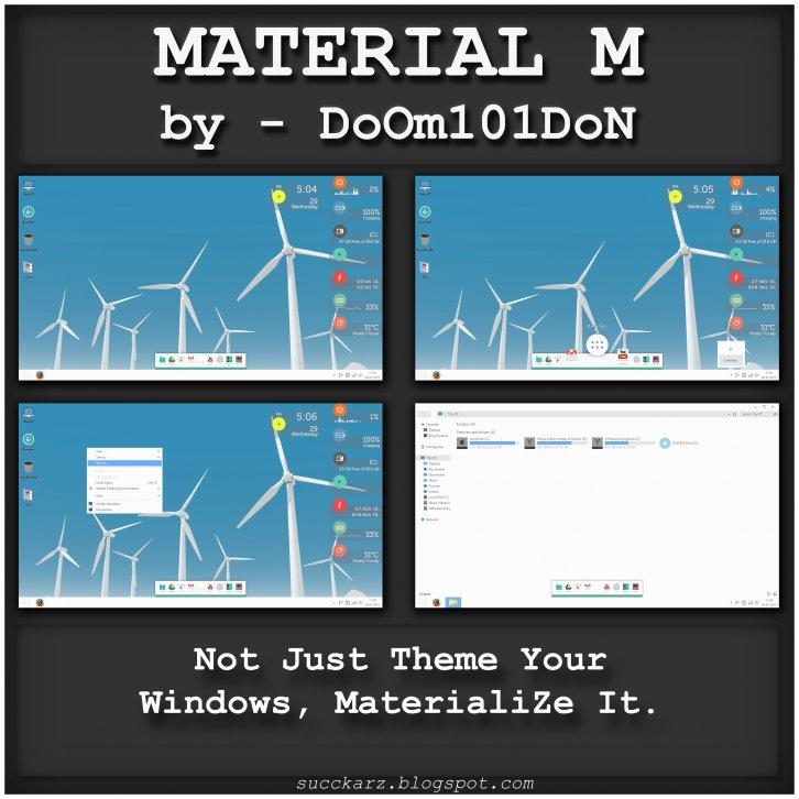 Material M Skinpack - Темы для windows 8