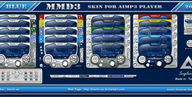 MMD3 Blue Skin For Aimp3 Player