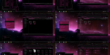 Windows 7 Theme Pink Dark